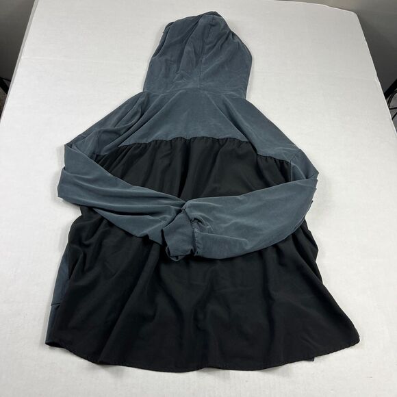 French Connection Soft Hoodie Gray Black Drawstring Comfort Everyday Top SMALL - Picture 9 of 10